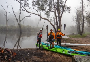 Andy Mark and I setting off